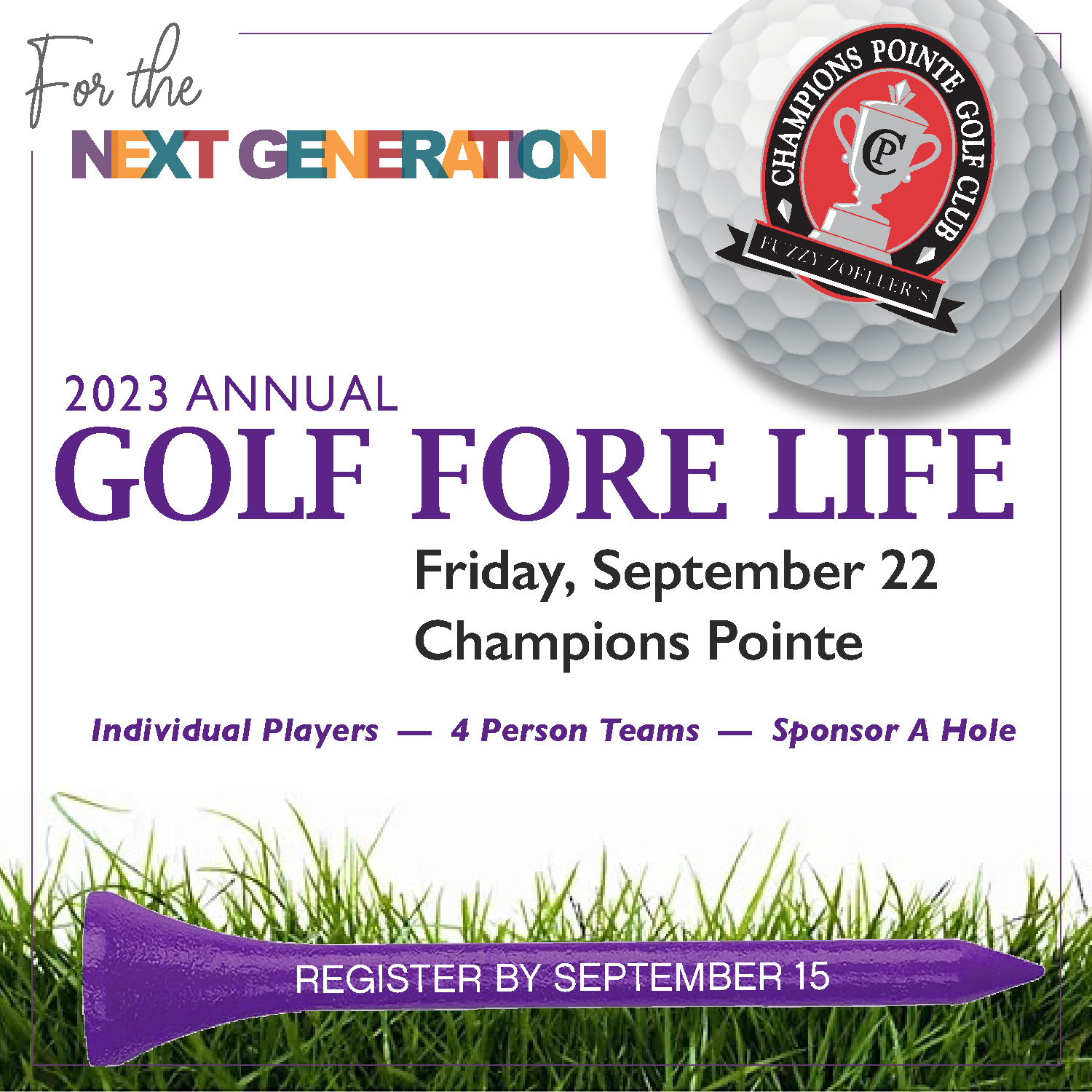 Golf Fore Life 2023 - logo